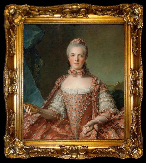 framed  Jean Marc Nattier Madame Adeaide de France Tying Knots, ta009-2